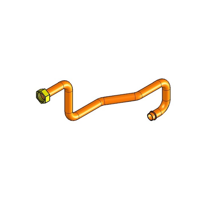Tuyau de connection à la pompe - Ref 41501602400 - MCZ - Ersho
