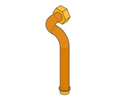 Tuyau de connection à la pompe - Ref 41501202300 - MCZ - Ersho