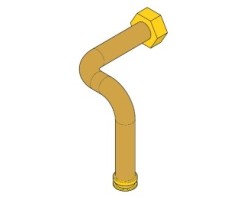 Tuyau de connection à la pompe - avec circulateur à haut remdement - Ref 41501203100 - MCZ - Ersho