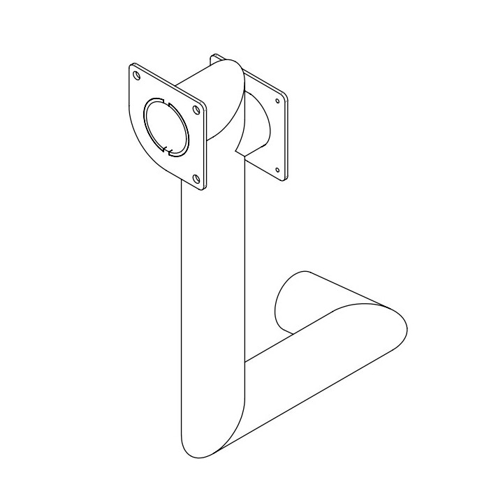 Tuyau aspiration air comburant - Ref 41601805620 - MCZ - Ersho