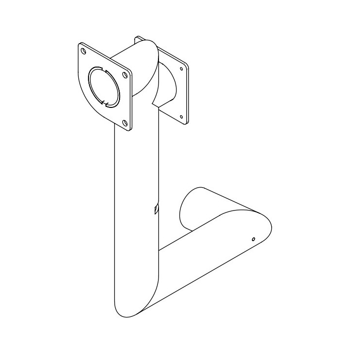 Tuyau aspiration air comburant - Ref 41601803240 - MCZ - Ersho