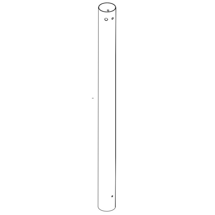 Tuyau air galvanisé long Ø 60 - Ref 41601703160 - MCZ - Ersho