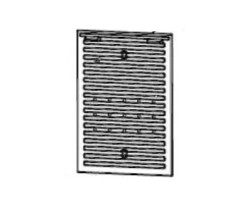 Taque Poele Carolo Mix Invicta - Réf F612297B  pour poele à bois Invicta - Ersho