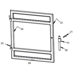 Kit Porte Poele Siam  Invicta - Réf F610566U  pour poele à bois Invicta - Ersho