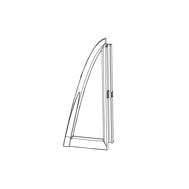 Porte Gauche Poele Tipi Invicta - Réf F610387U  pour poele à bois Invicta - Ersho
