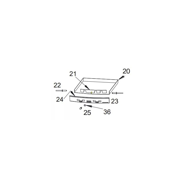 Kit Cendrier Foyer 800 Panoref C6285-44 Invicta Deville - Ersho
