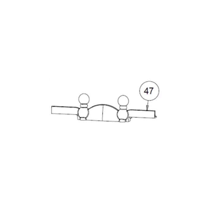 Chenet Insert 700 T La Foyere Invicta - Réf F670638B  pour poele à bois Invicta - Ersho