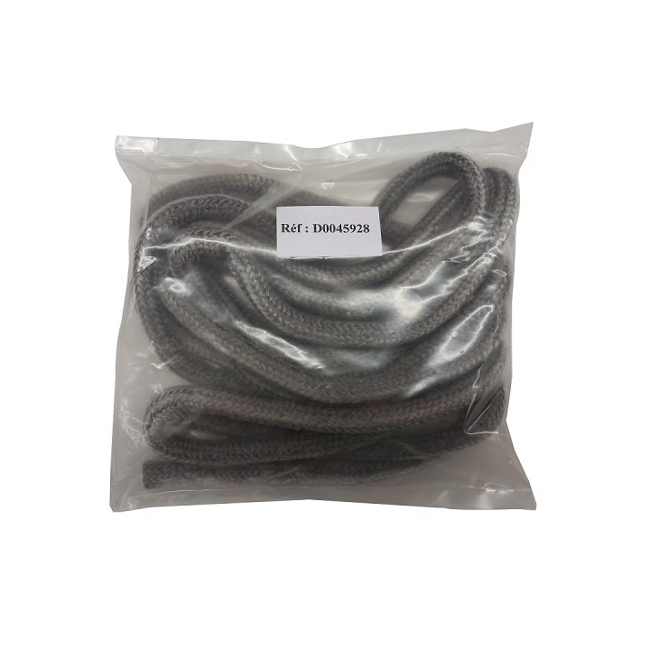 Kit Tresse - Diam. 15 Mm - Noir pour poele à bois Deville - Ersho