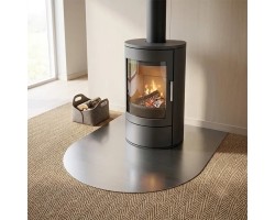 Plaque de sol inox brossé arche R500 - 1000x1000mm NLJ NLJ