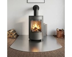 Plaque de sol inox brossé arche haut 1000x1000mm R800 - NLJ NLJ