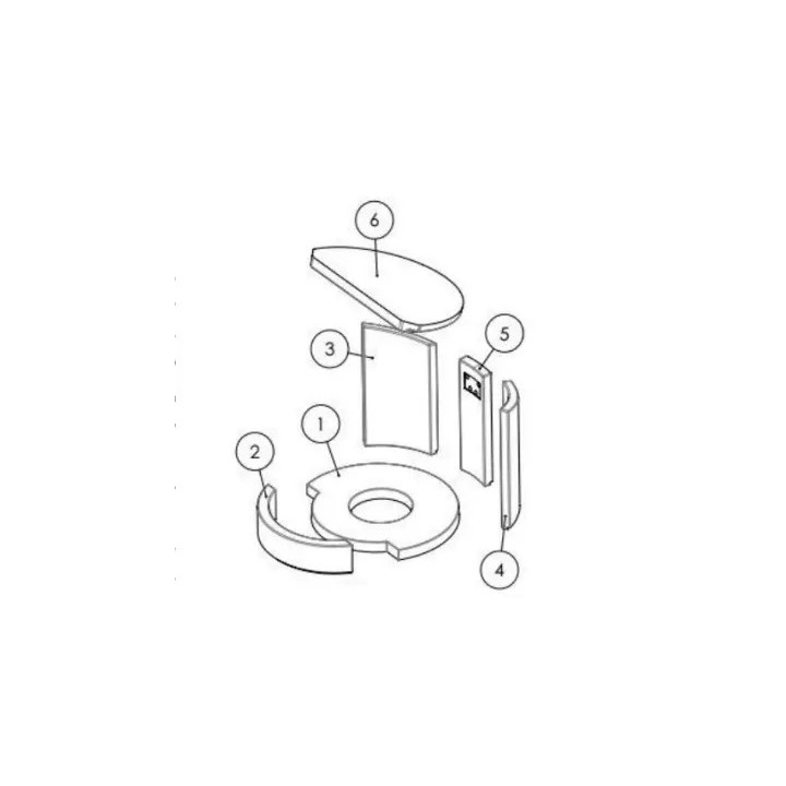KIT "KIT FONTE ONSEN 3 VITRE 648814" pour Poêle à bois Invicta Deville - Réf N648814
