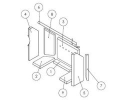 KIT FONTE TANA MASSE 648820 pour Poêle à bois Invicta Deville - Réf N648820M