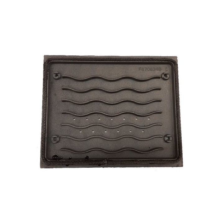 TAQUE FOYER ACIER pour Poêle à bois Invicta Deville - Réf F670834B-B