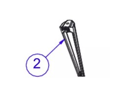PIED ARRIERE BRIO pour Poêle à bois Invicta Deville - Réf F612724U-A