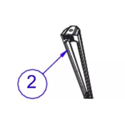 PIED ARRIERE BRIO pour Poêle à bois Invicta Deville - Réf F612724U-A