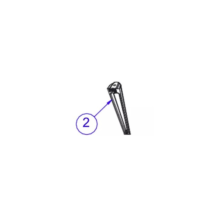 PIED ARRIERE BRIO pour Poêle à bois Invicta Deville - Réf F612724U-A