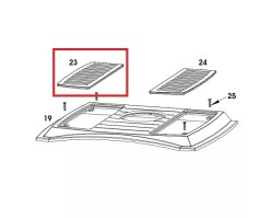 Grille Sup.Gauche Bradford Invicta - Réf F610545B - Invicta Deville