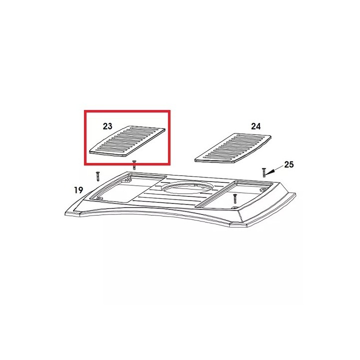 Grille Sup.Gauche Bradford Invicta - Réf F610545B - Invicta Deville