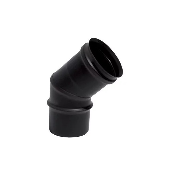 Coude 45° 0.8mm ACIER EMAIL NOIR - Tubest distribué par Ersho