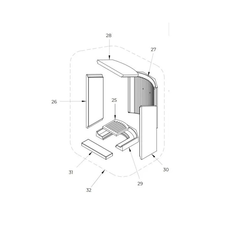 Pièce détachée Palazzetti Kit Refractaire -ref 895300720 - Ersho
