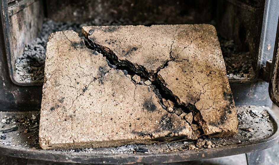 La plaque vermiculite de mon poêle est abîmée : dois-je la remplacer ?